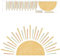 Chstarina Wandtattoo Sonne Wandaufkleber, Boho Sonne Wandsticker, Selbstklebend Wandtattoo für Babyzimmer Kinderzimmer Mädchen Junge Schlafzimmer Wohnzimmer Wanddeko