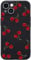 Wihytec Red Cherry Phone Case for iPhone 11 Cute Cherry Case Cover Liquid Silicone Soft Gel Rubber Durable Matt Phone Cover with Microfiber Lining Protective Cover