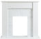 FlameKo 43’’ Mantel Surround for Verona Insert Suitable for all 16” Fireplace Inserts, Multiple Colours Available (White and White)