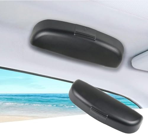 HPVCGRF Scatola portaocchiali per Auto, Custodia per Occhiali per Fiat Panda (2004-2012), Custodia per Occhiali da Sole, Maniglia di Presa, Scatola portaoggetti