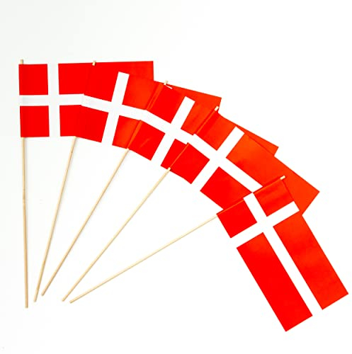 Everflag Papierfähnchen: Dänemark 50er Packung