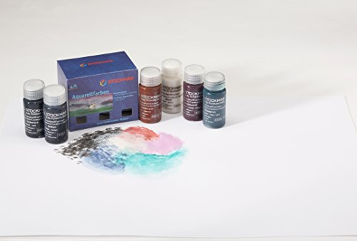 Stockmar Aquarellfarbe 20 ml, Ergänzungs-Sortiment 6 Farben im Kartonetui