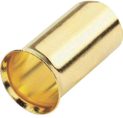 Sinuslive 10mm² Aderendhülsen 12 Stück vergoldet AE-10 Kabel Endhülsen