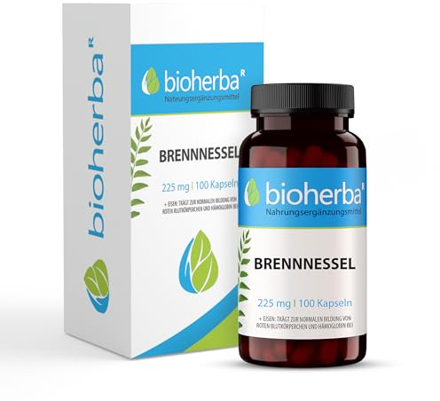 100 Brennesselkapseln Entwässerungs Komplex Brennnessel Entwässerungstabletten wie Wassertabletten von BIOHERBA