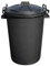 Easy Shopping BLACK 85 Litre 85L Extra Large Heavy Duty Plastic Bin Dustbin Storage Unit with Locking Lid for Home Garden Rubbish Waste Animal Feed (1)