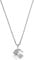 Amor Kette mit Anhänger 925 Sterling Silber Mädchen Kinder Halsschmuck, mit Zirkonia synth, 35+3 cm, Silber, Kleeblatt, Kommt in Schmuck Geschenk Box, 2021273