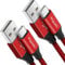 etguuds USB C Charger Cable 2Pack 1M, USB to USB-C Cable 3A Fast Charging Type C Phone Lead Braided for iPhone 15 Pro Max Samsung Galaxy S23 S22 S21 S20 S10 S9 A20e A50 etc -Red