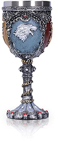 Gobelet en Acier Inoxydable en Résine verre viking Verres à Cocktail Gothiques, Coupe à Boire au Calice de Vin Médiéval, Coupe à Whisky, Gothique de Nouveauté Coppe e calici