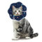 SLSON Collerettes pour Chat Anti-Morsure Protection Ajustable Collier de Récupération Comfy Cone pour Chat et Chiots,Bleu (M)