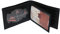 Cartera de Piel Billetera - 6 Tarjetas y Placa de policía 10,5x7,5 cm en Piel Color Negro - Fina y discreta para Llevar su acreditación.