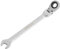 DAKCOS Cle mixte Clé à cliquet 8 mm - Clé à cliquet métrique articulée en CR-V avec finition chromée mate