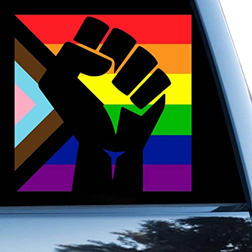 Pansexueller LGBTQ Autoaufkleber Fensteraufkleber Frieden Lgbtq Flagge Bisexueller Vinyl Aufkleber für Autos LKW LGBT Pride Autoaufkleber 38,1 cm