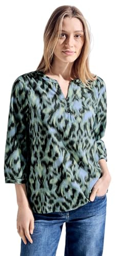 Cecil Damen Tunika Bluse mit Muster strong khaki S
