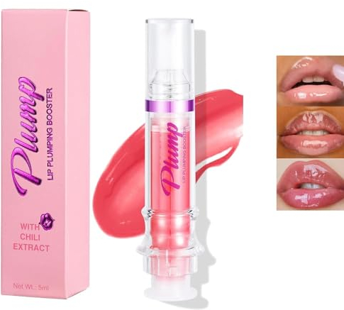 Keiko Plump Serum,Keiko Lip Plumper,Lip Gloss,Plump Lip Plumping Booster,Lip Plumper Booster Gloss,Plumping Lip Oil With Chili Extract,Lip Plumping Booster Plump,Ultra-Hydrating & Nourishing (4#)
