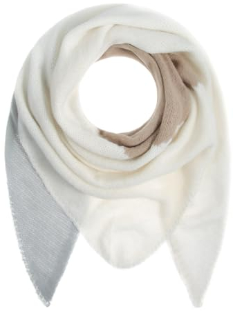 Majea Damenschal Winterschal Strickschal Damen Schal (880044) (creme 4)