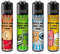 Clipper® Feuerzeuge - 4er Set + Crystal Balls (Passt!)