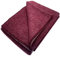 Wollplaid Wolldecke Neuseelandwolle doppelt, 100% Wolle, 140x200cm, 490g/m2 (rot/grau) Geschenkkarton