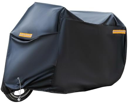 Motorradabdeckung für BMW S1000RR S1000R, Motorrad Abdeckplane Outdoor Anti-UV Wasserdicht Staubdicht Reißfeste Regenschutz Motorrad Schutzhülle Motorrad Zubehör,A Black