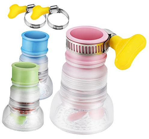 FOYTOKI 3pcs Faucet Filter Kitchen Sink Aerator Kitchen Sink Water Filter Bathtub Faucet Water Clean Filter Faucet Water Strainer Water Saving Tap Bath Tub Filter Nozzle Extender Plastic