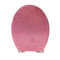 Giural Abattant WC à Paillettes Rose en Résine, Lunette de Toilette en Forme de O, 42x36cm, Siège de Toilette avec Fermeture en Douceur, Charnière en Acier Inoxydable, Facile à Nettoyer