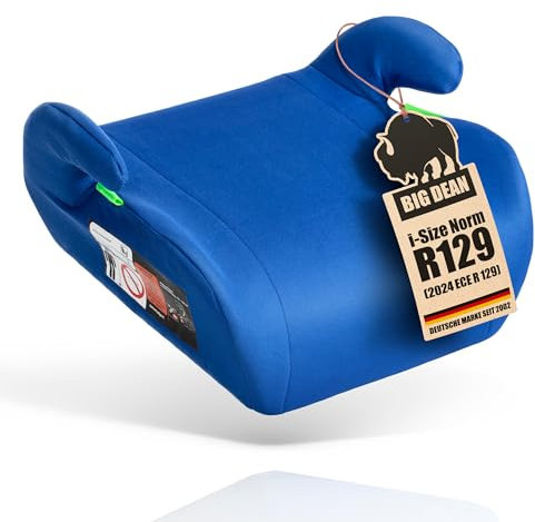 Kindersitzerhöhung nach neuster i-Size Norm R129 Blau Sitzerhöhung Kinder Auto BigDean
