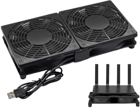Ventola Di Raffreddamento USB - Ventola Di Raffreddamento Della Custodia Router, Ventilatori Di Gabinetto Ad Alto Flusso D'aria | Strong Blower USB Powered Fans For Laptop TV Box Router Cooling's, Ven