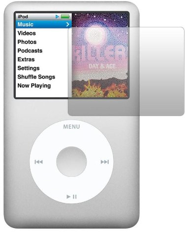 Slabo 2 x Displayschutzfolie kompatibel mit iPod Classic Displayschutz Schutzfolie Folie Crystal Clear unsichtbar für iPod Classic Made IN Germany