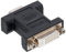 Hama VGA - DVI Adapter (VGA Stecker auf DVI Buchse) geschirmt, Kompaktadapter, schwarz