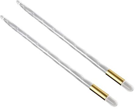 lumineuse, baguettes LED pour une qualité sonore plus complète | Baguettes pour batterie à LED illuminées, 12 baguettes pour batterie à lueur changeant de couleur,