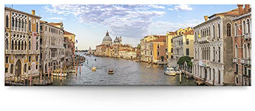 Wandbild Skyline Venedig Canal Grande - 150cm x 50cm Leinwand auf 4cm Keilrahmen