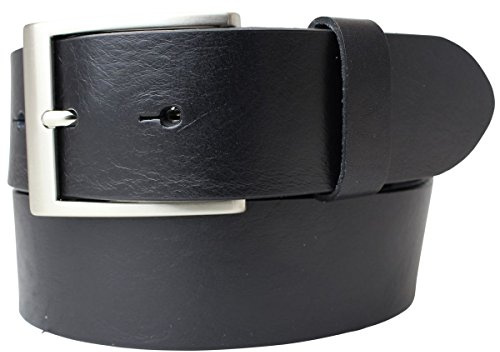 BELTINGER Hochwertiger Gürtel mit Edelstahl-Gürtelschnalle aus Vollrindleder 4 cm | Jeans-Gürtel für Damen Herren 40mm | Vollleder-Gürtel