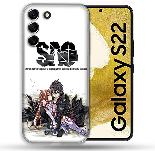 Schutzhülle für Samsung Galaxy S22 Manga SAO Sword Art Online Weiß