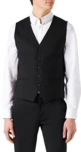 SELETED HOMME Men's SLHSLIM-Neil WCT B NOOS Anzugweste, Black, 48