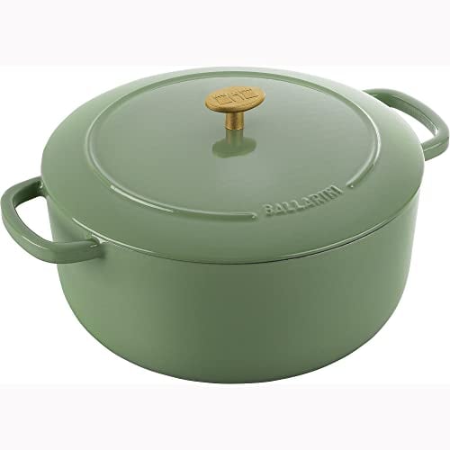 Ballarini Bellamonte - Forno olandese rotondo in ghisa 7,6 qt, colore: Verde Saggio