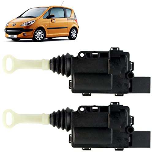 Lot de 2 actionneurs de porte compatible pour Peugeot 1007 (2005-2010) serrures porte coulissante avant gauche ou droite | 661536 | 9649879580