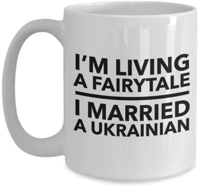 Ukrainische Tasse Ukrainische Ehefrau Ukrainischer Ehemann Ukrainisches Hochzeitsgeschenk Ukraine Tasse