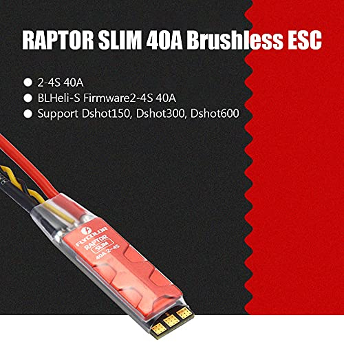 LAURAG FPV Racing Drohne Raptor Slim 40A 2-4S Brushless-Regler Dshot BLHeli-S für RC FPV Racing Drone Multirotor