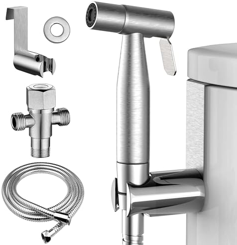 Bidet handbrause Komplett edelstahl mit 3 Meter Schlauch halter und umschaltventil wc dusche bidet handbrause für toilette handbrause toilette bidet brause
