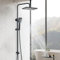 Colonne de Douche avec Douchette Noir Ensemble de douche en Acier Inoxydable Colonne de Douche Noir avec Tête de Douche Carrée 29 * 19cm Robinet Douche avec Douchette…