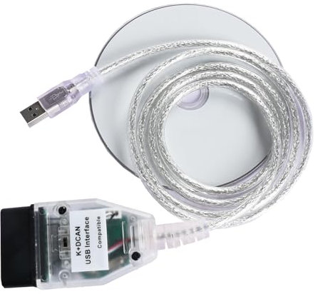K+CAN K+DCAN Ediabas Auto Diagnosegerät Kabel OBD USB Schnittstelle mit Schalter für mit FT232RL NCS Expert Coding Tool32 Programmierung Kompatibel mit BMW E-Serie