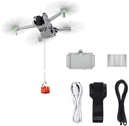 LICHIFIT Drohne Airdrop System Universal für DJI Mini 4K / Mini 4 Pro Werfer Transport Lieferung Nutzlast Release Dropping Device