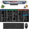 Excel Shortcuts Mouse Mat, 800 * 300mm Mouse Mats, Excel Mouse Mat with Office Word Shortcut Keys Pattern, Anti-Slip Clear Printing Mouse Pad, Desk Pad for Office Home (Colourful)