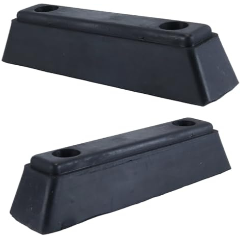 Durlo Rubber Dock Bumper and Trailer Stop, High-Elasticity Shock-Absorbing Rubber Block for Trucks, Boats, Trailers, and Vehicle Protection