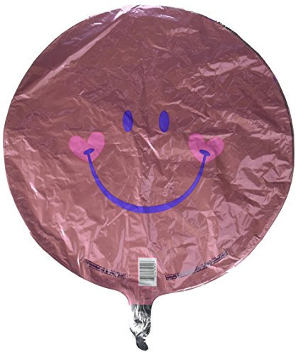 Qualatex 99573 45,7 cm Sweet Smile face-pink rund Folienballon 01 ct