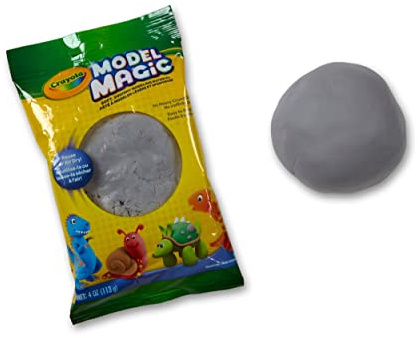 Crayola Model Magic in Gray, Modeling Clay Alternative, 4oz