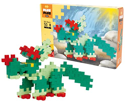 Geniales Konstruktionsspielzeug, Big Basic, Dinosaurier, Bausteine-Set, 50 Teile