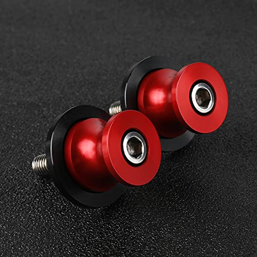 2pcs Montageständer Racingadapter M8*1,5 Bobbins Universal für Z900 Z800 Z1000 Suzuki SV650 V-Strom 650 1000 Bandit GSF 650 1200 1250GS CBR600 CB650R CBR1000RR- Rot