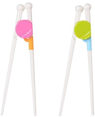 2 Pairs Kids Training Chopsticks, Right Learning Chopsticks for Children Toddler Beginners Right or Left Handed Reusable Chopstick Helper