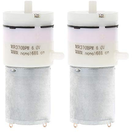 DANLINI 2X Dc 3V-6V 5V 370 Motore Micro Mini Pompa Aria Vuoto per Acquario Serbatoio Ossigeno, Vuoto Sabbia per Acquario
