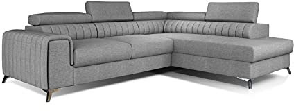 All4All Ecksofa Carola mit Schlaffunktion Polstersofa Polsterecke L-Form Couch Sofa Möbel Wohnlandschaft Eckcouch Links Rechts 23 (Sawana21, Rechts)